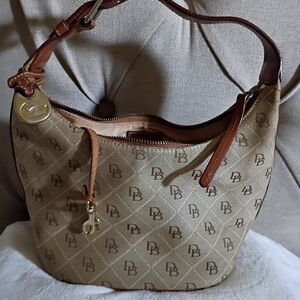 Signature Dooney&Bourke Hobo Shoulder Bag Monogram Collection